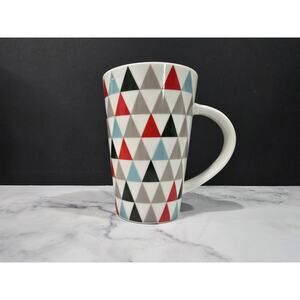 Starbucks 12 Oz MCM Holiday Christmas Tree Triangle Coffee Tea Cup Mug 2017